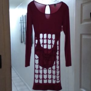 Sexy stretch Body Net dress